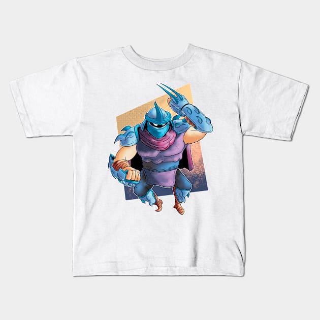 Shredder: Oroku Saki Kids T-Shirt by Hojyn